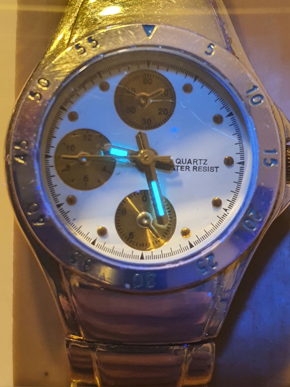 🦋10/$20🦋 Goldtone/White Stainless Steel Women's Watch